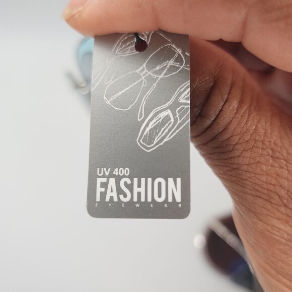 Sunglasses Butterfly Frame Round Mirrored Lens  Set Of 3 Pink Grey Blue Retro - Picture 4 of 10